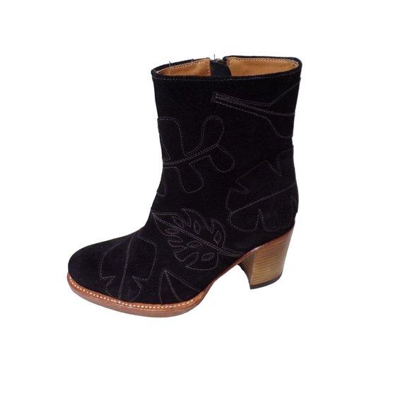 🆕 SYLVEN New York Black Suede Ankle Boots Booties 5.5 - Picture 6 of 11